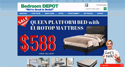 Desktop Screenshot of bedroomdepot.ca